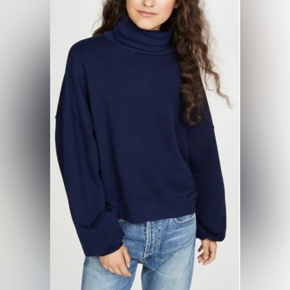 AGOLDE Balloon Sleeve Turtleneck Sweatshirt - NWOT - Picture 5 of 6